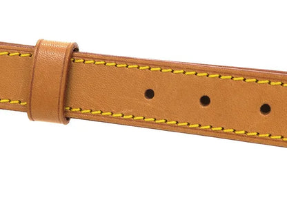 Louis Vuitton Gaston Strap Fabric, Brown, Leather, Straps