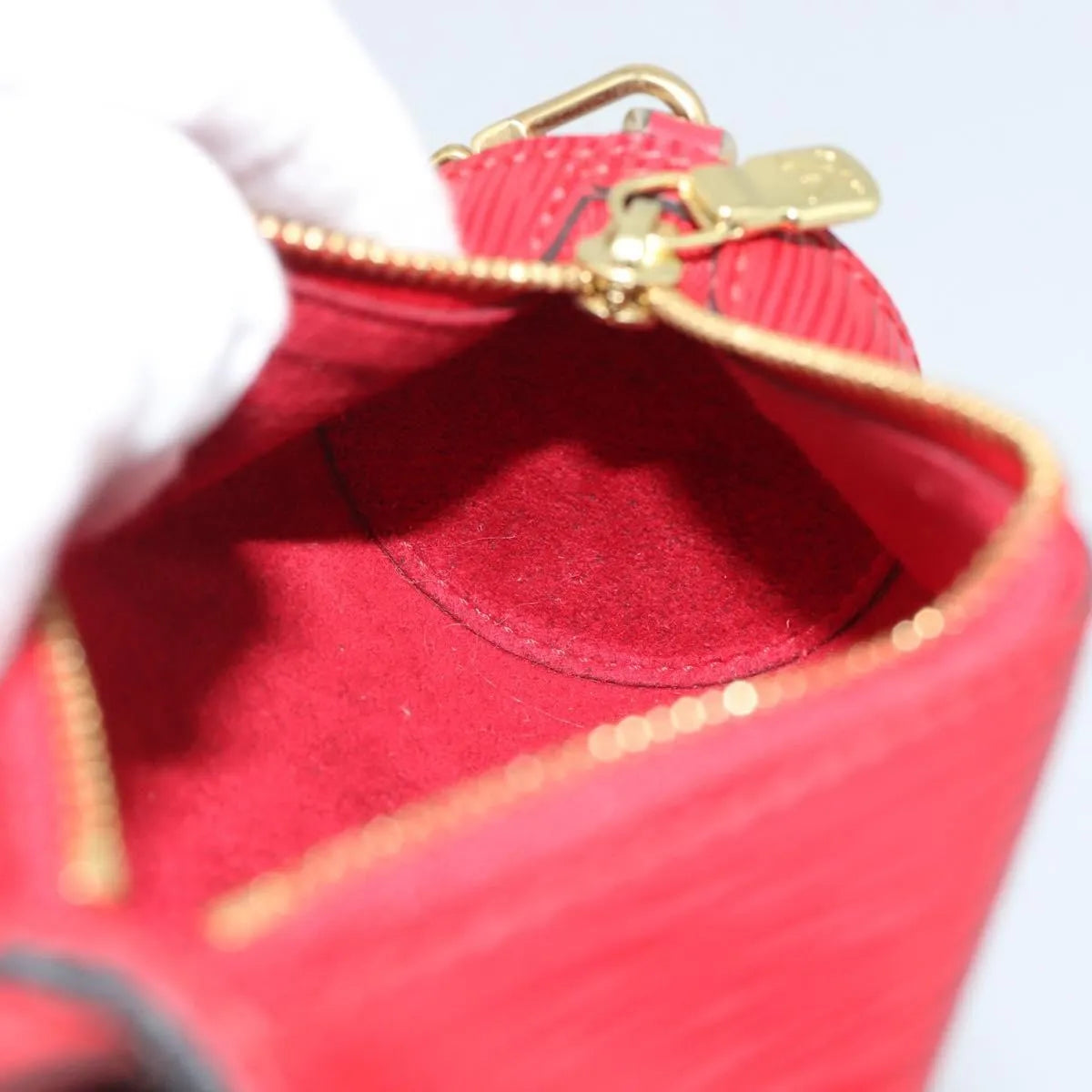 Louis Vuitton Soufflot Pochette Epi Leather, Red, Leather, Clutch