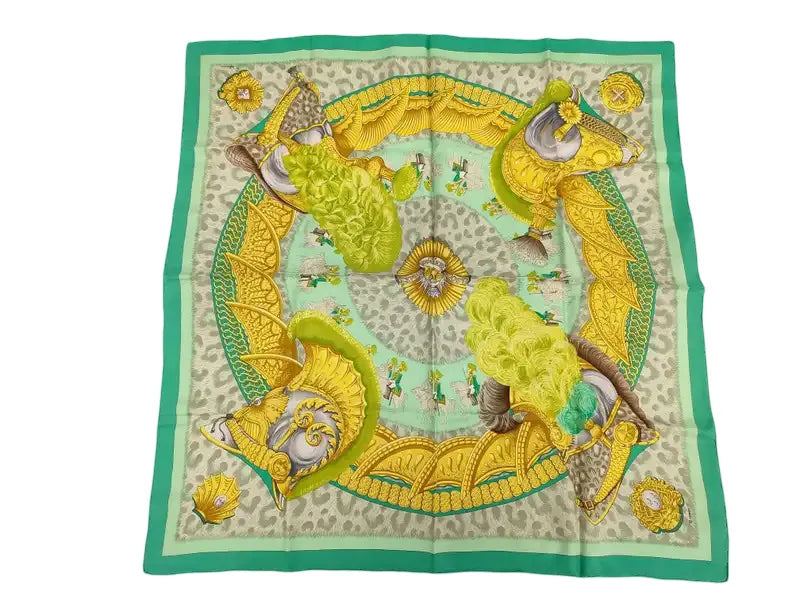 Hermes Carré 90 Silk multicolor, Multicolour, Silk, Scarf