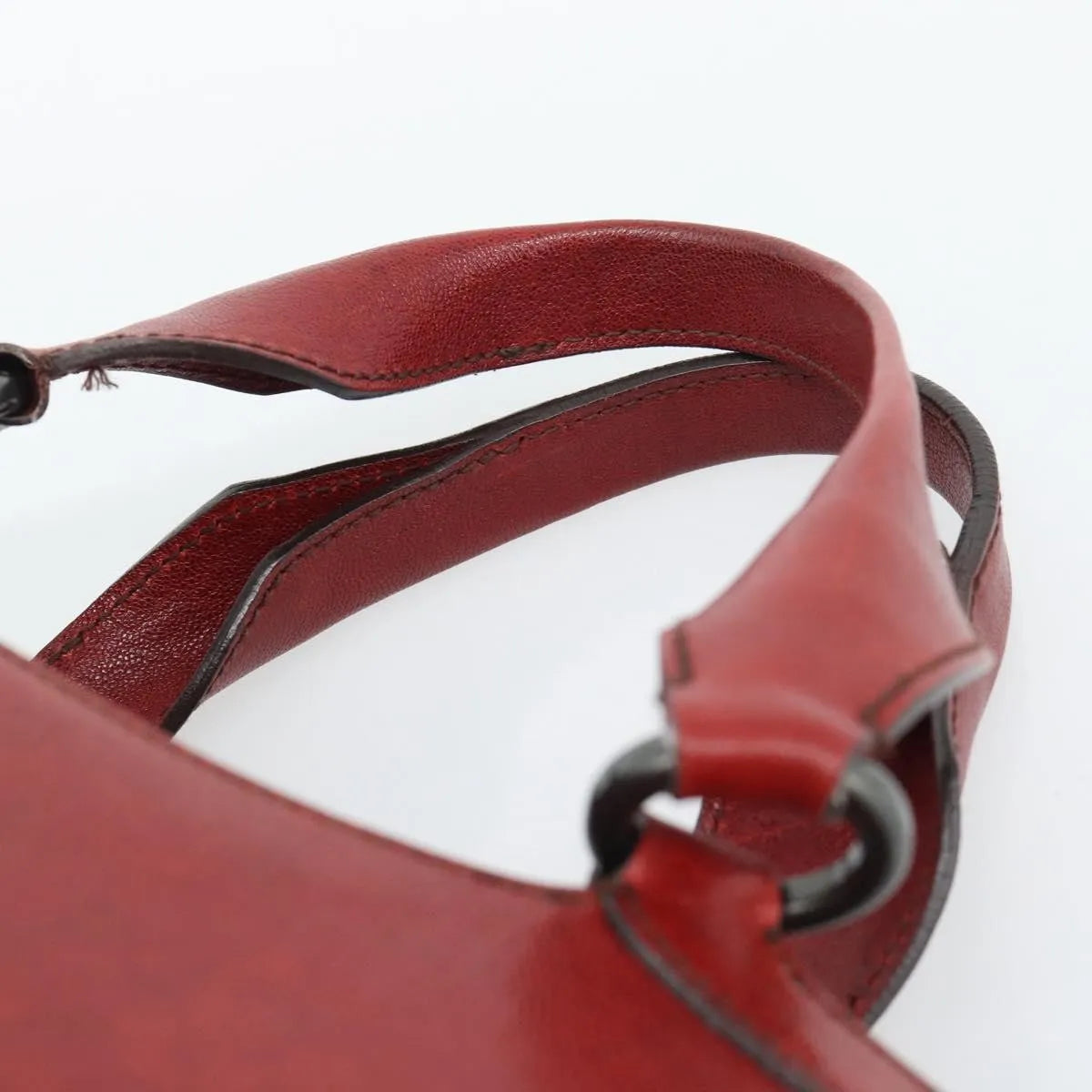 Cartier Marcello Leather, Red, Leather, Handbag