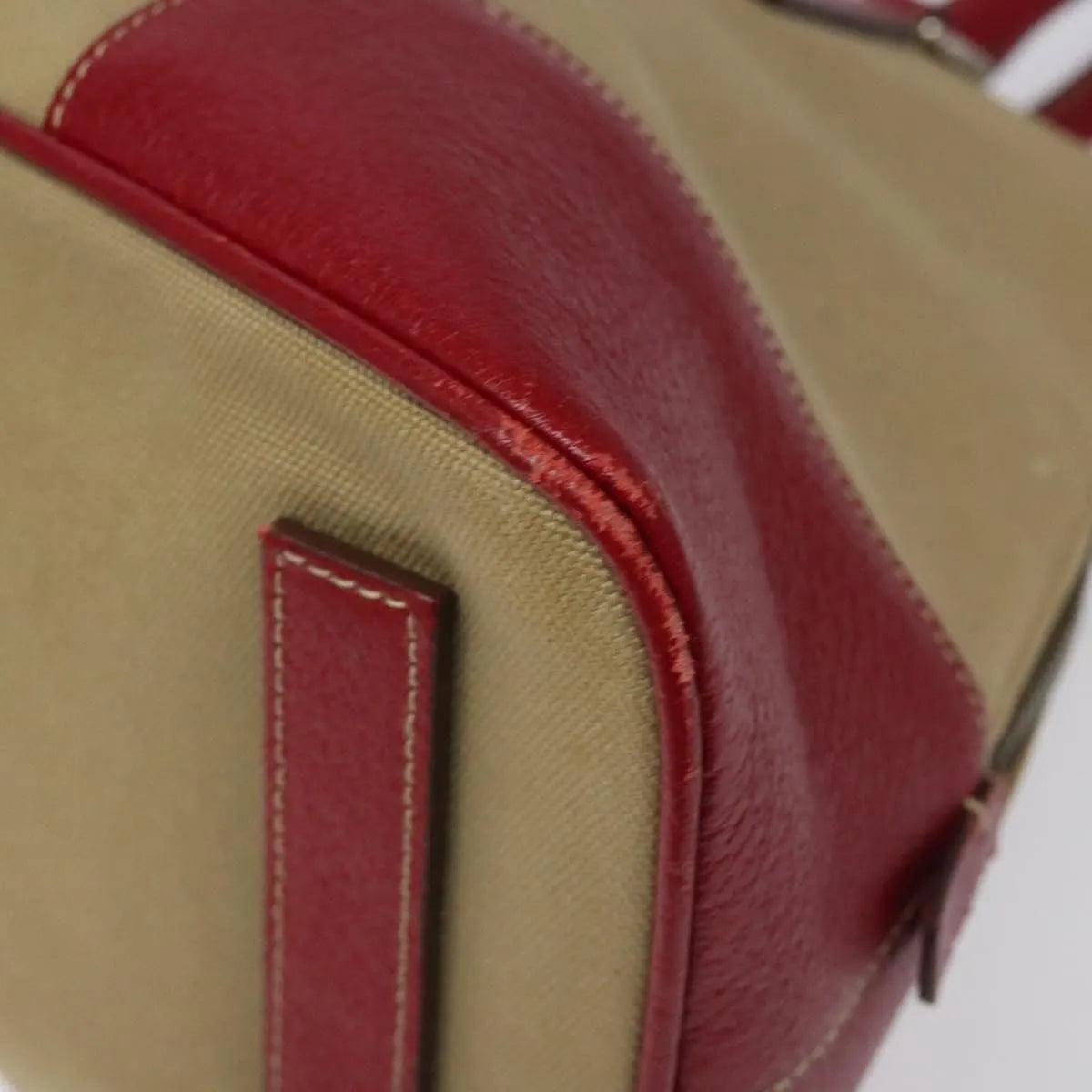 Prada Promenade Tote Canvas and Leather, Beige, Canvas, Shoulder Bag