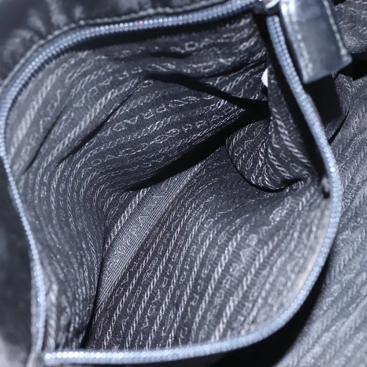 Prada Shoulder Leather, Black, Leather, Shoulder Bag