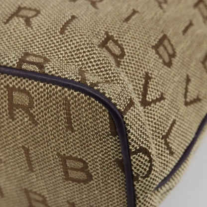 Bvlgari Logomania Canvas, Beige, Canvas, Tote Bag