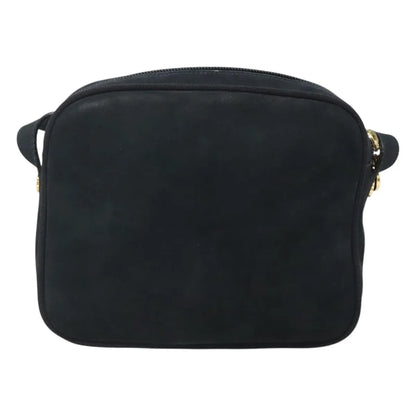 Salvatore Ferragamo Vara Bow camera Suede, Navy, Suede, Shoulder Bag