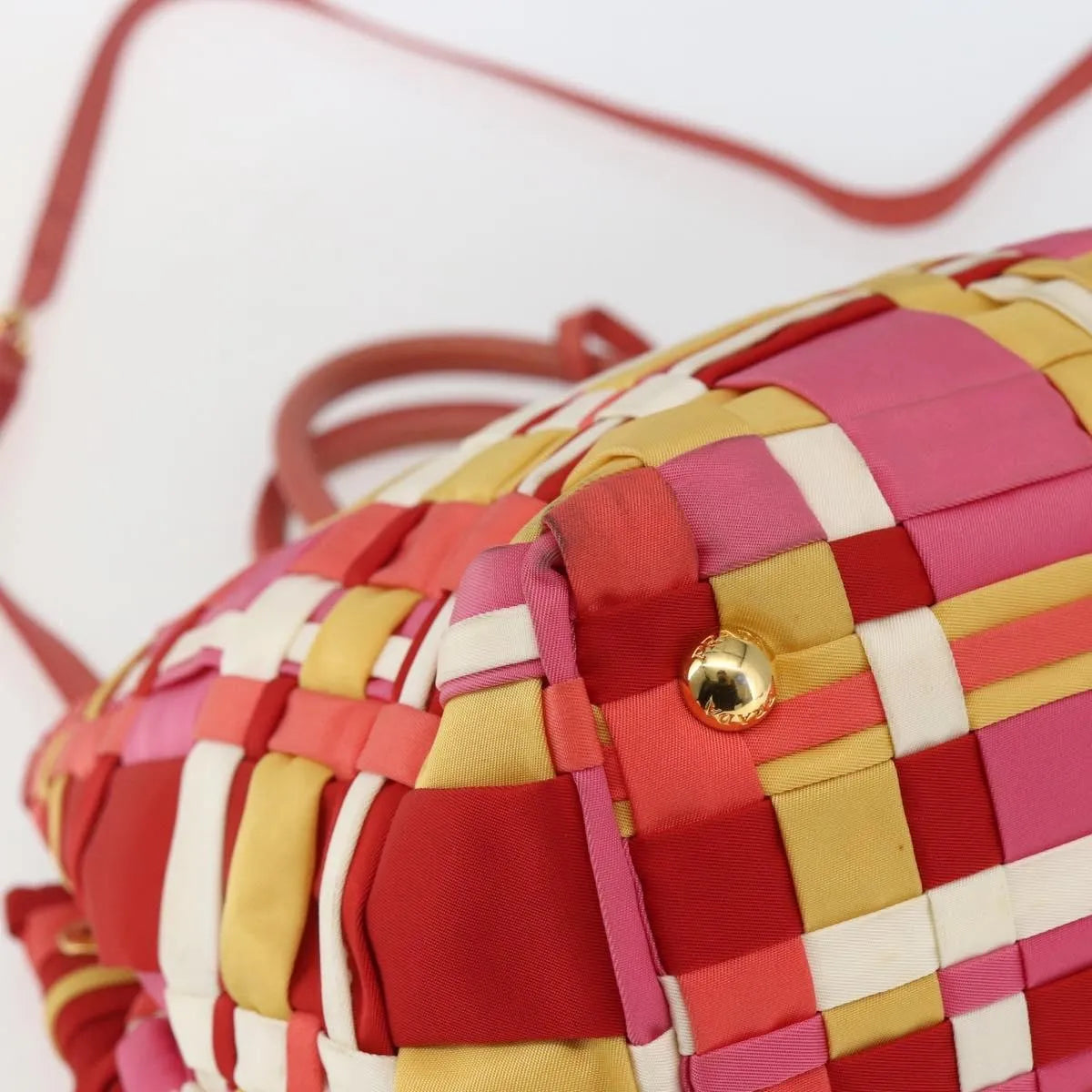 Prada Open Convertible Tote Woven Tessuto, Multicolour, Nylon, Tote Bag