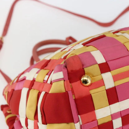 Prada Open Convertible Tote Woven Tessuto, Multicolour, Nylon, Tote Bag
