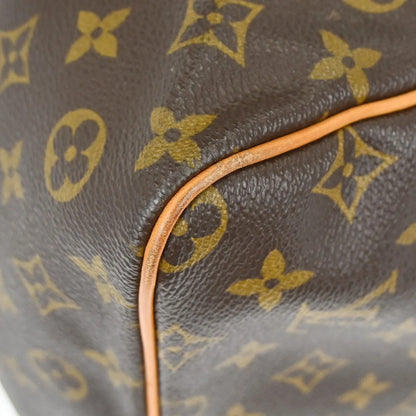 Louis Vuitton Keepall Monogram, Brown, Canvas, Travel Bag