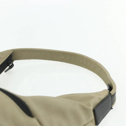 Gucci Double Pocket Hobo Nylon, Beige, Nylon, Shoulder Bag