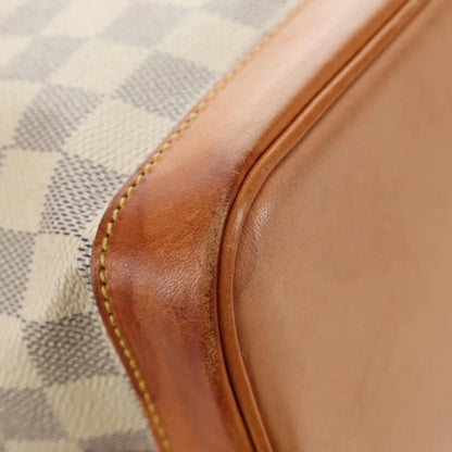 Louis Vuitton Noe Damier, White, Canvas, Shoulder Bag