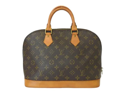 Louis Vuitton Alma Monogram, Brown, Canvas, Handbag