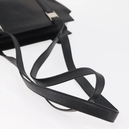 Salvatore Ferragamo Vintage Leather, Black, Leather, Tote Bag