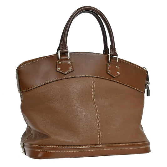 Louis Vuitton Suhali Lockit Leather, Brown, Leather, Handbag