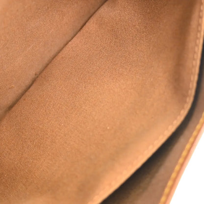 Louis Vuitton Saumur Canvas, Brown, Canvas, Shoulder Bag
