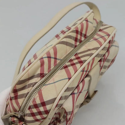 Burberry Nova Check Blue Label Nylon, White, Nylon, Shoulder Bag