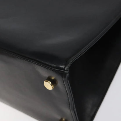Salvatore Ferragamo Vala Leather, Black, Leather, Shoulder Bag
