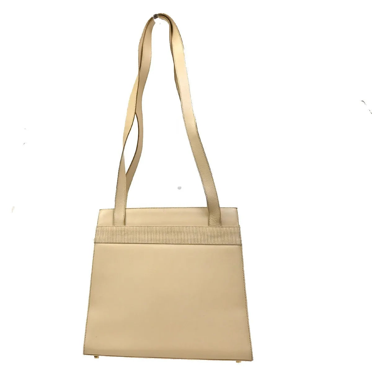 Salvatore Ferragamo Vara Leather, Beige, Leather, Shoulder Bag