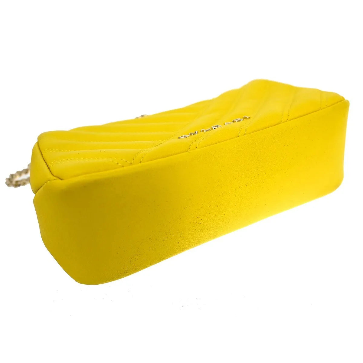 Bvlgari Serpenti Cabochon Diagonal Quilted Leather, Yellow, Leather, Shoulder Bag