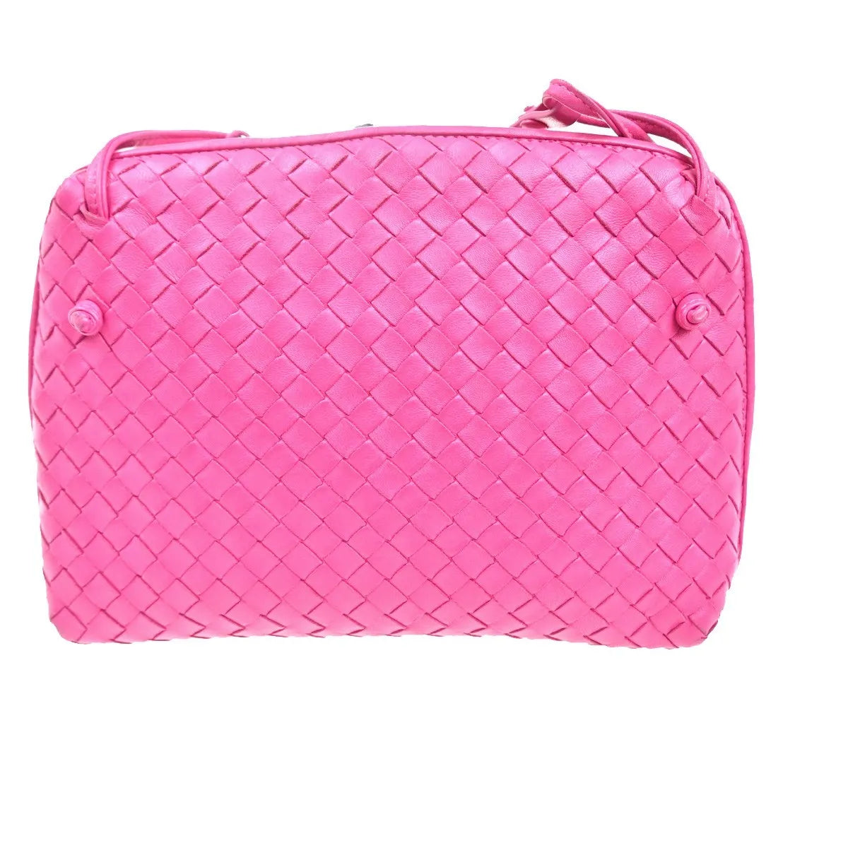 Bottega Veneta Nodini Intrecciato Nappa, Pink, Leather, Shoulder Bag