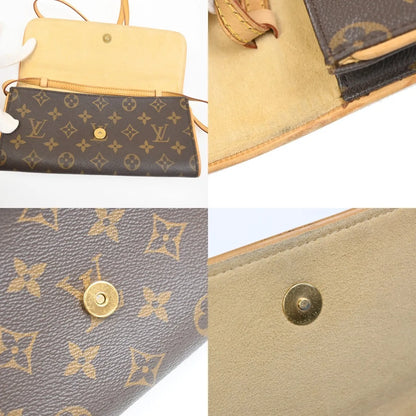 Louis Vuitton Twin Monogram Canvas, Brown, Canvas, Clutch