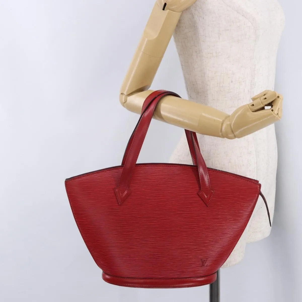 Louis Vuitton Saint Jacques Epi, Red, Leather, Handbag