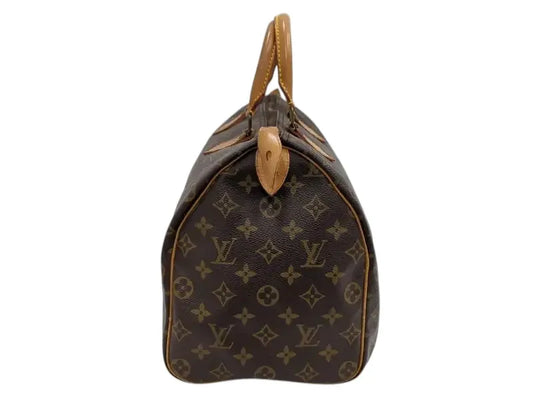 Louis Vuitton Speedy Monogram Canvas, Brown, Canvas, Handbag