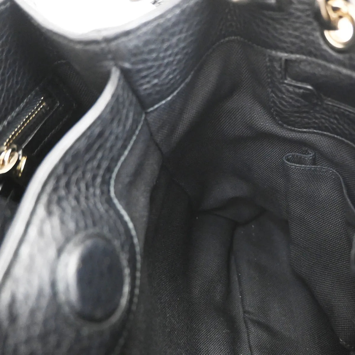 Gucci Bamboo shopper Leather, Black, Leather, Handbag