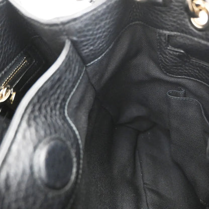 Gucci Bamboo shopper Leather, Black, Leather, Handbag