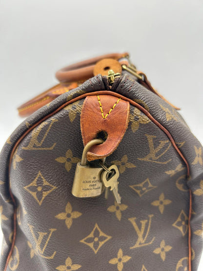 Louis Vuitton Speedy Monogram Canvas, Brown, Canvas, Handbag