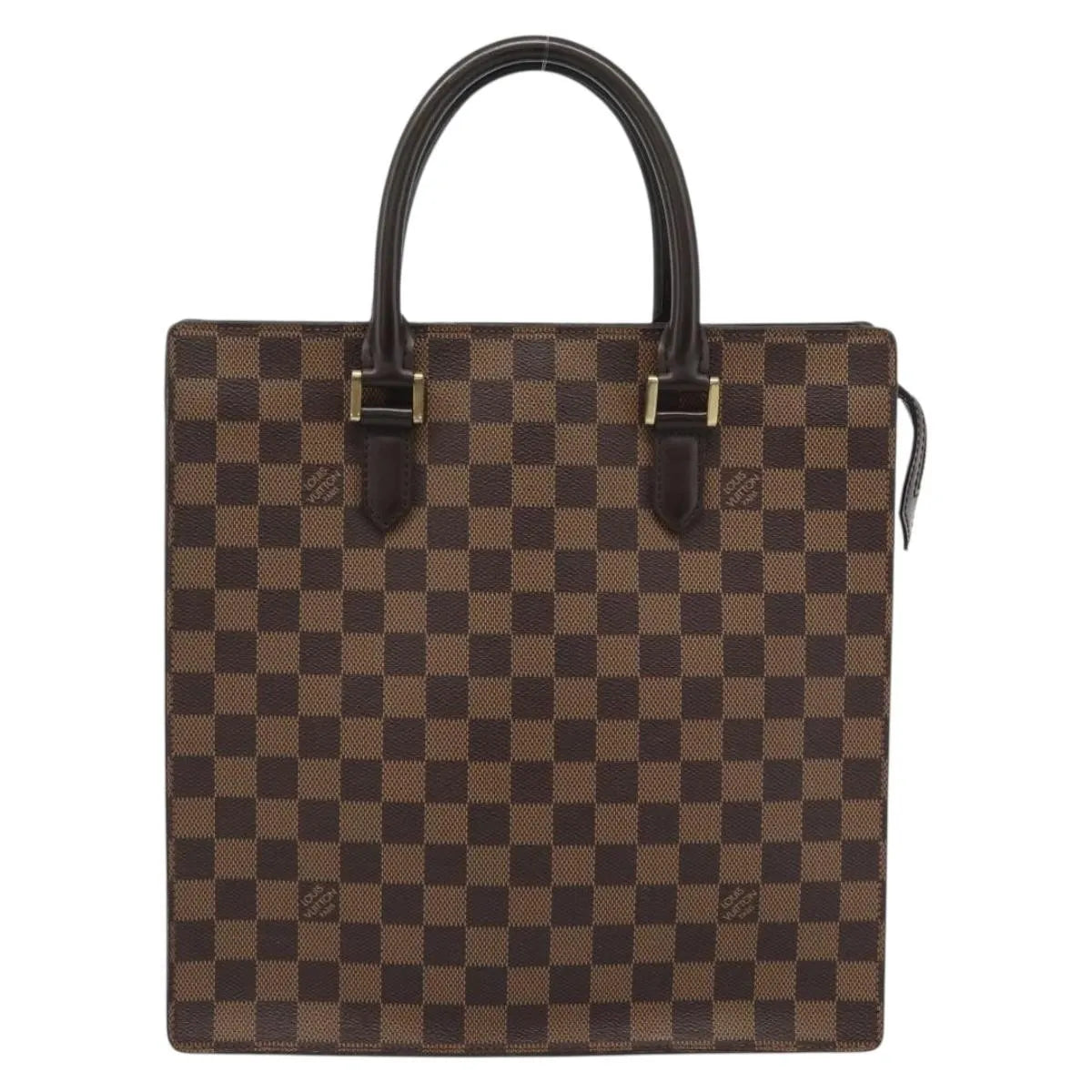Louis Vuitton Venice Sac Plat Damier, Brown, Canvas, Tote Bag