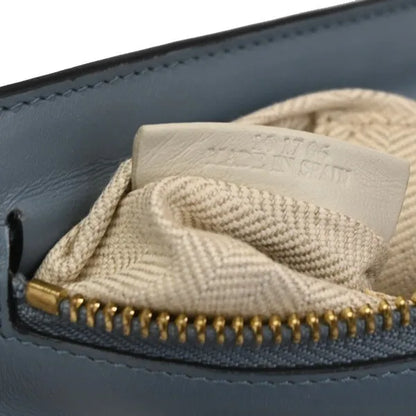 Loewe T Messenger Leather, Blue, Leather, Shoulder Bag