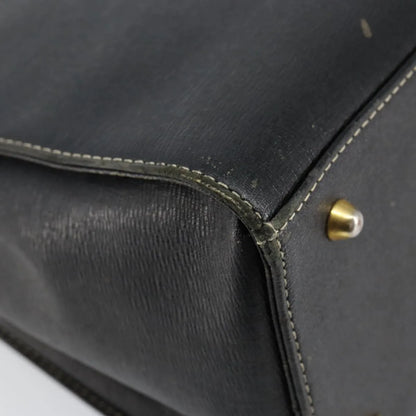 Burberry Vintage Leather, Black, Leather, Handbag