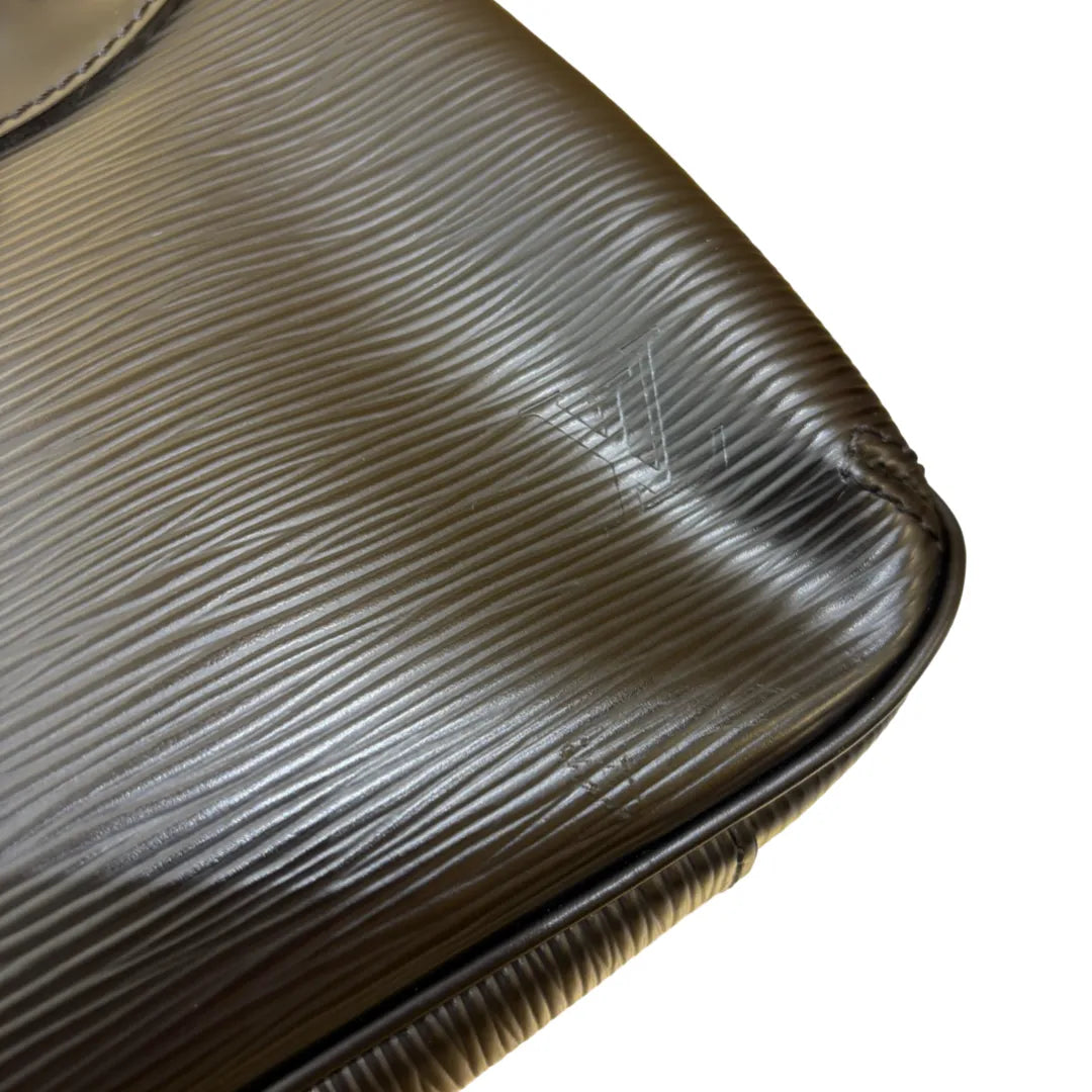 Louis Vuitton Nocturne Epi Leather, Black, Leather, Handbag