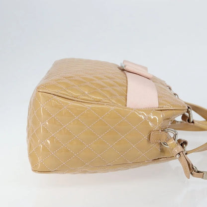 Salvatore Ferragamo Vala Patent leather, Beige, Patent Leather, Handbag