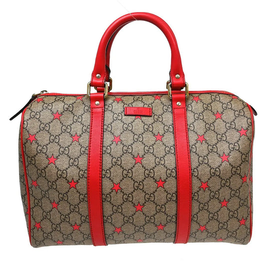 Gucci Vintage Duffle GG Coated Canvas, Beige, Canvas, Handbag