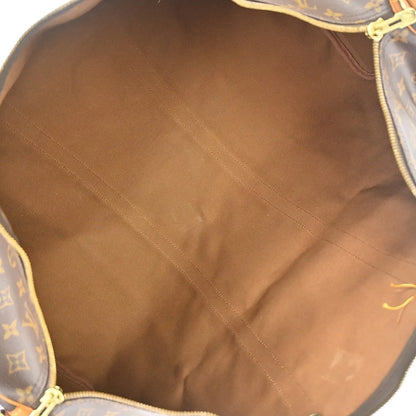Louis Vuitton Keepall Bandoulière Monogram, Brown, Canvas, Travel Bag