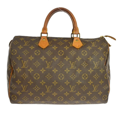 Louis Vuitton Speedy Monogram Canvas, Brown, Canvas, Handbag