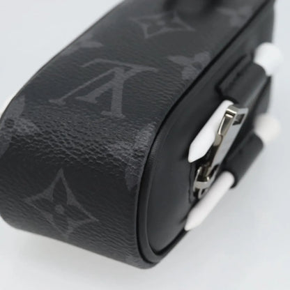 Louis Vuitton golf ball case monogram, Black, Canvas, Clutch
