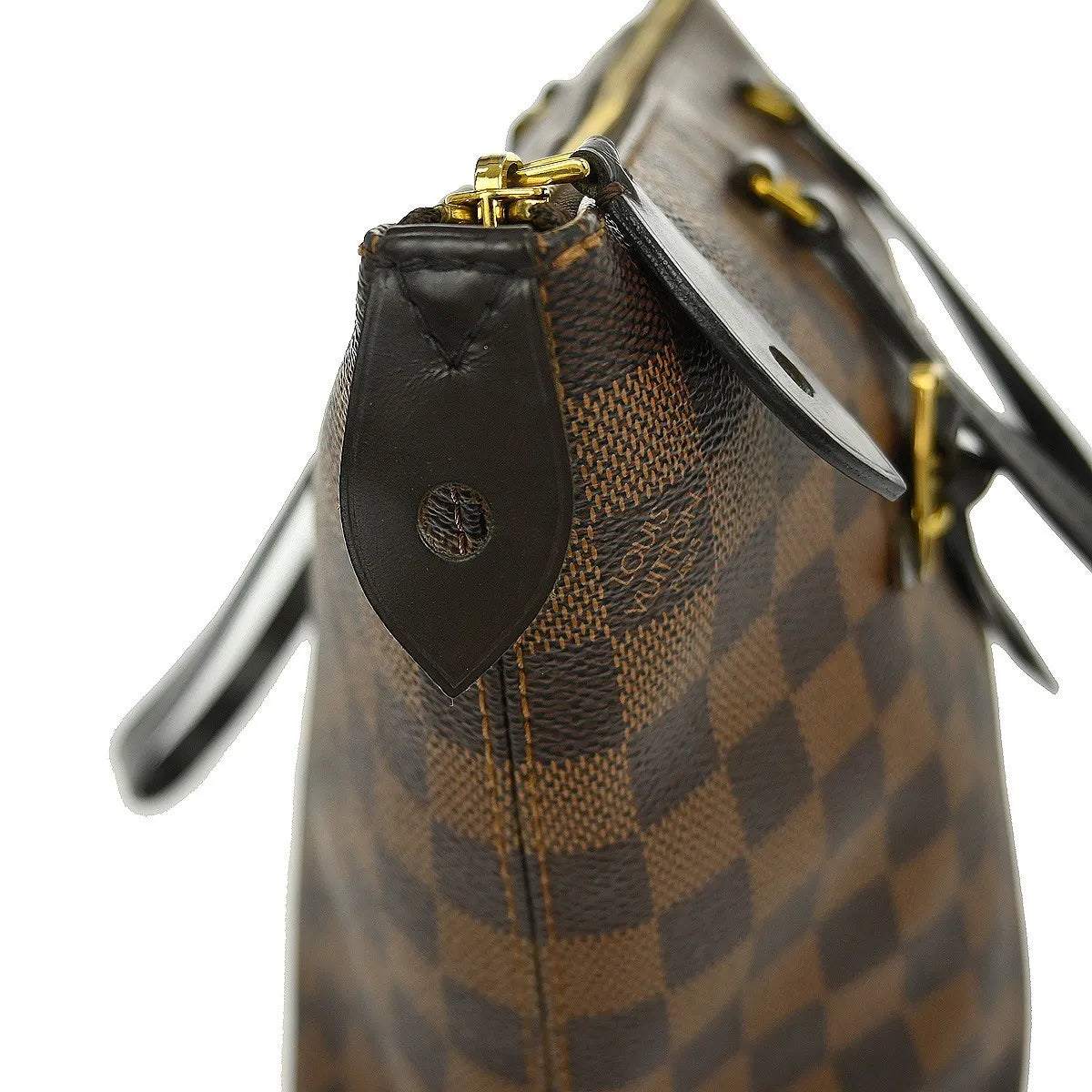 Louis Vuitton Iena Tote Damier, Brown, Canvas, Tote Bag
