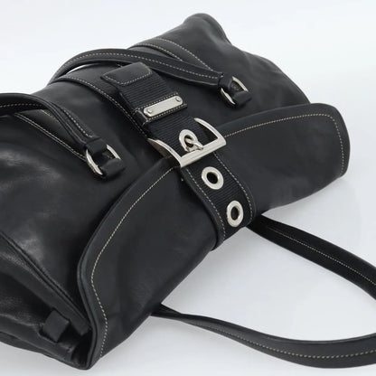 Prada Convertible Shopping Tote Saffiano Leather Saffiano Leather, Black, Leather, Tote Bag