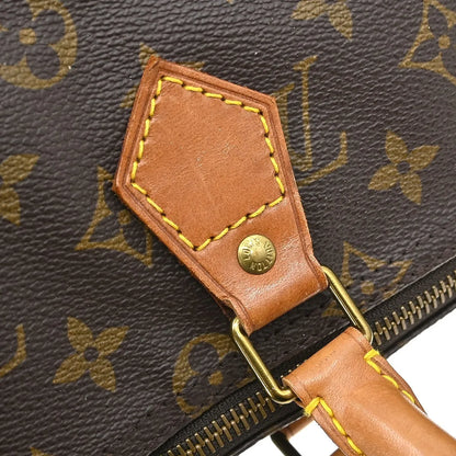 Louis Vuitton Speedy Monogram, Brown, Canvas, Handbag