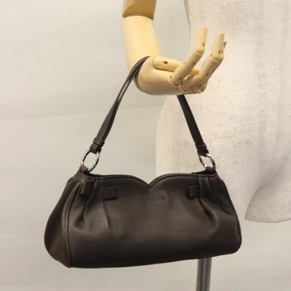 Bvlgari Handbag Leather, Brown, Leather, Handbag