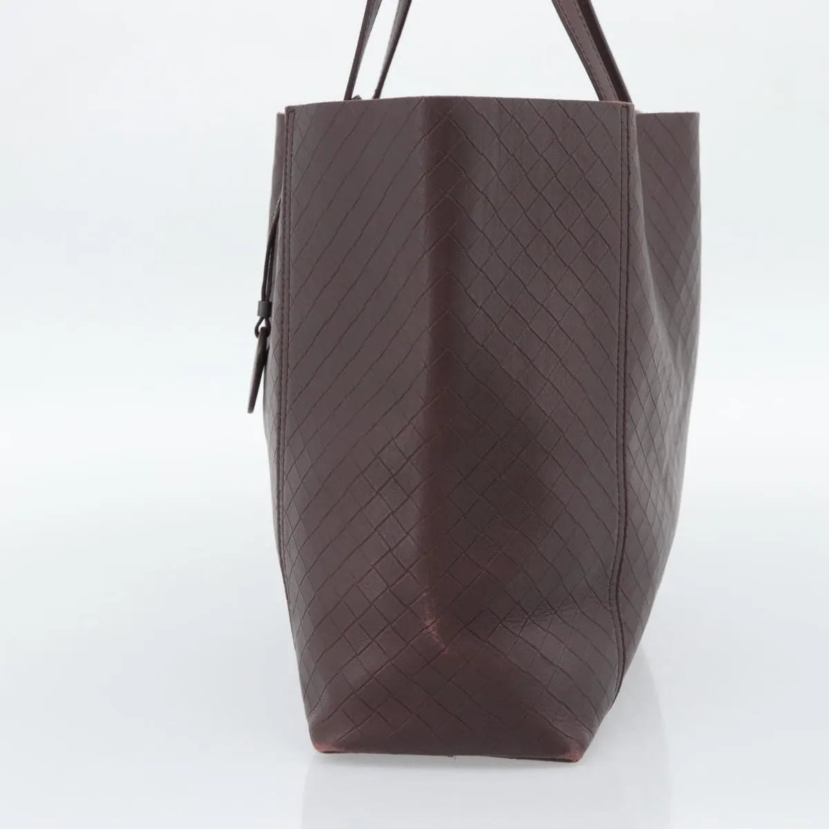 Bottega Veneta Intrecciomirage Tote Leather, Brown, Leather, Tote Bag