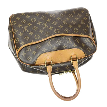 Louis Vuitton Deauville Monogram, Brown, Canvas, Handbag