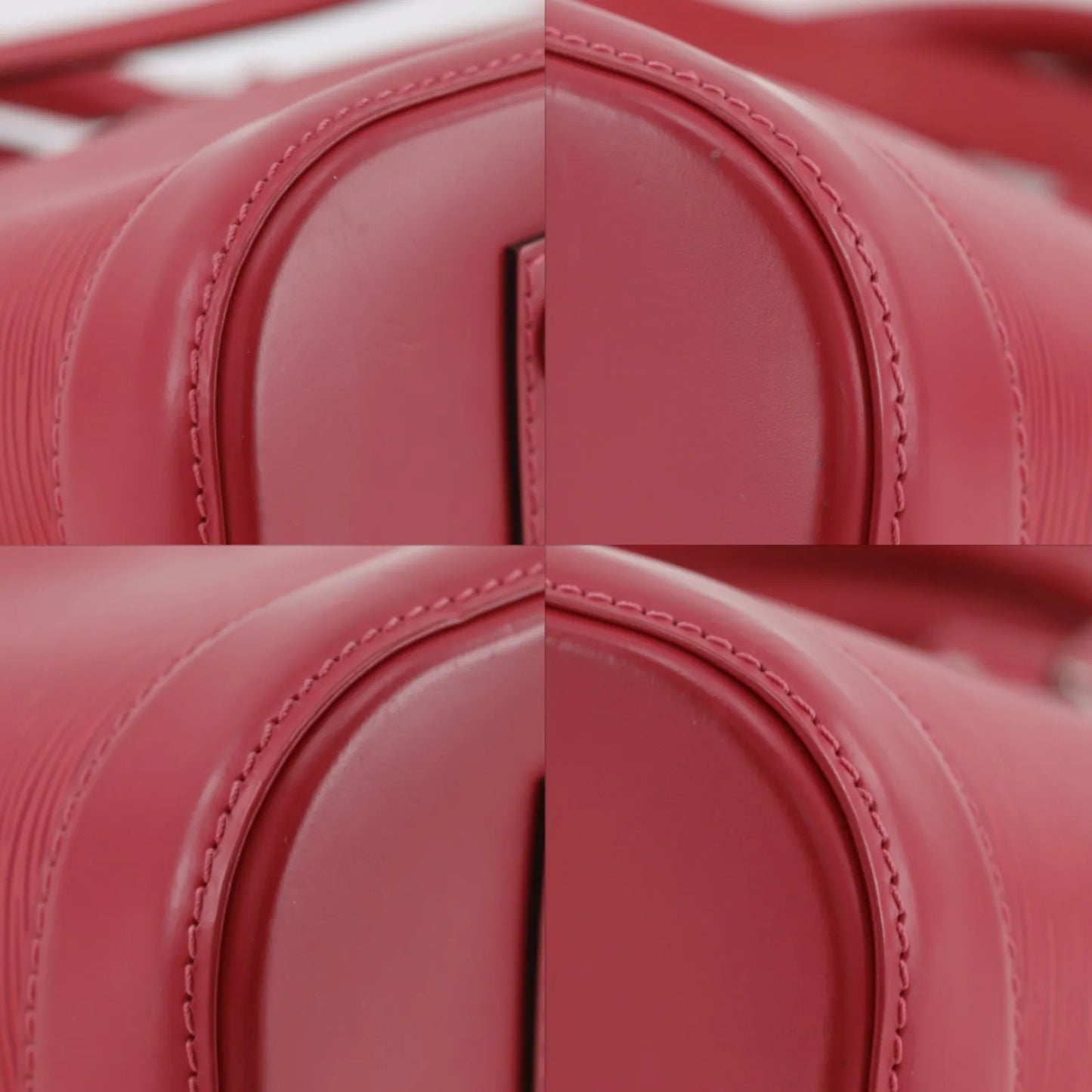 Louis Vuitton Alma Epi, Red, Leather, Handbag