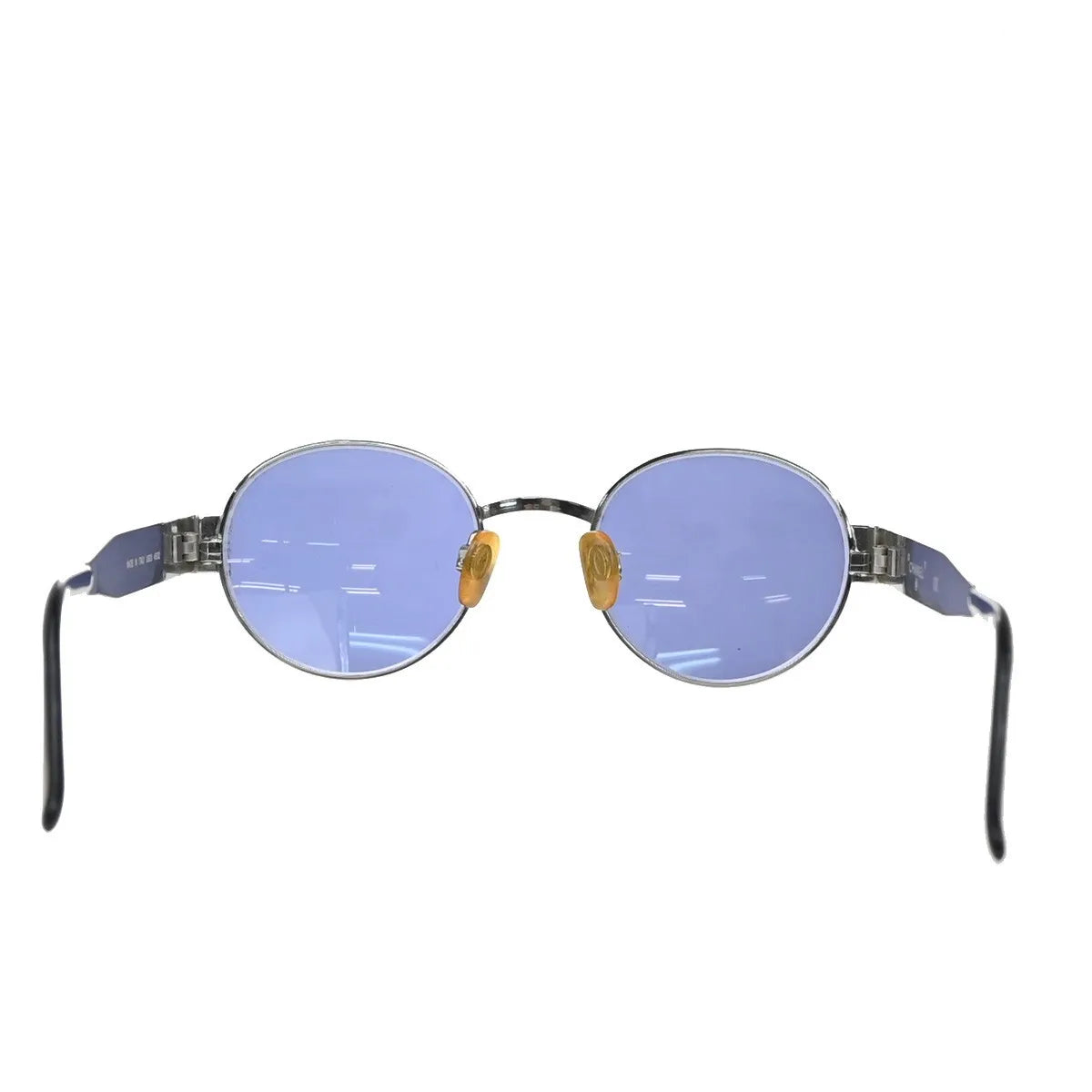Chanel CHANEL Logo Sunglasses Eye Wear Plastic, Blue, Metal, Sunglasses