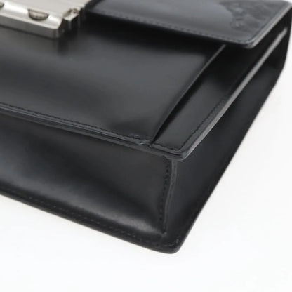 Versace Vintage Clutch Leather, Black, Leather, Clutch