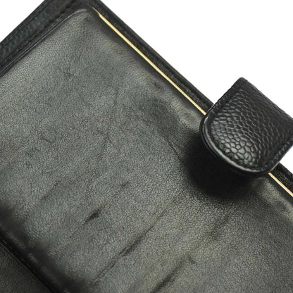 Chanel Timeless CC French Caviar, Black, Leather, Wallet