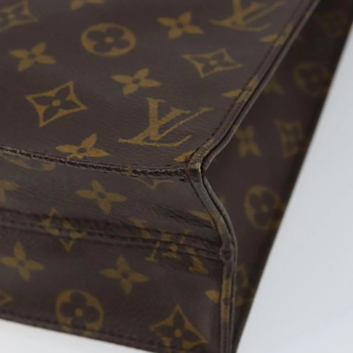 Louis Vuitton Sac Plat Monogram Canvas, Brown, Canvas, Handbag