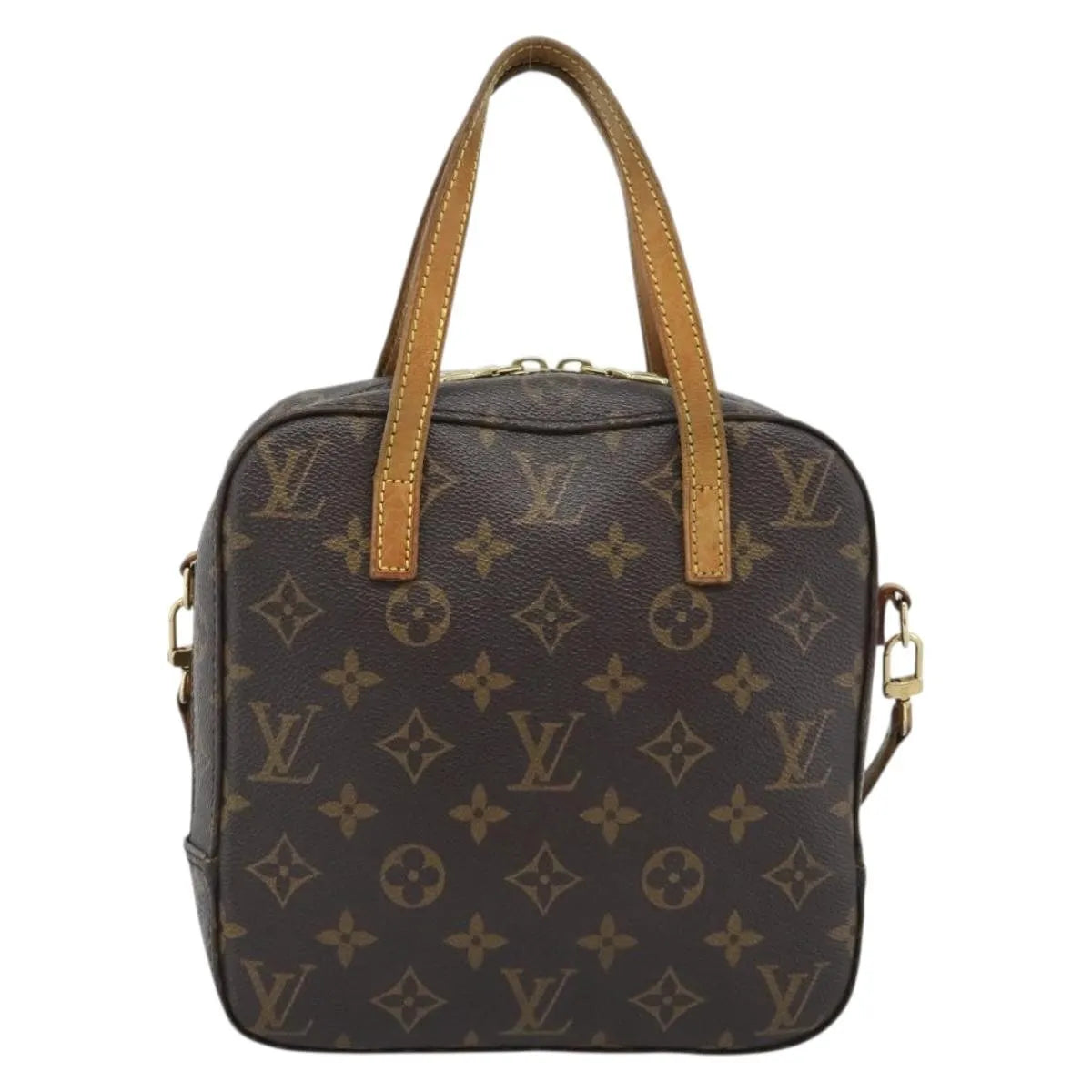 Louis Vuitton Spontini Monogram Canvas, Brown, Canvas, Handbag