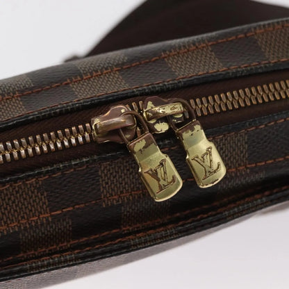 Louis Vuitton Geronimos Waist Damier, Brown, Canvas, Shoulder Bag